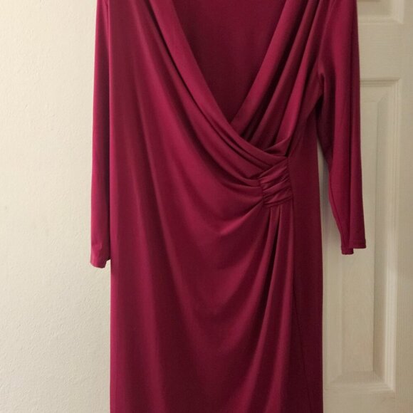 Spence dress stretchy pink wrap special occasion Event dress 14 - Picture 2 of 11